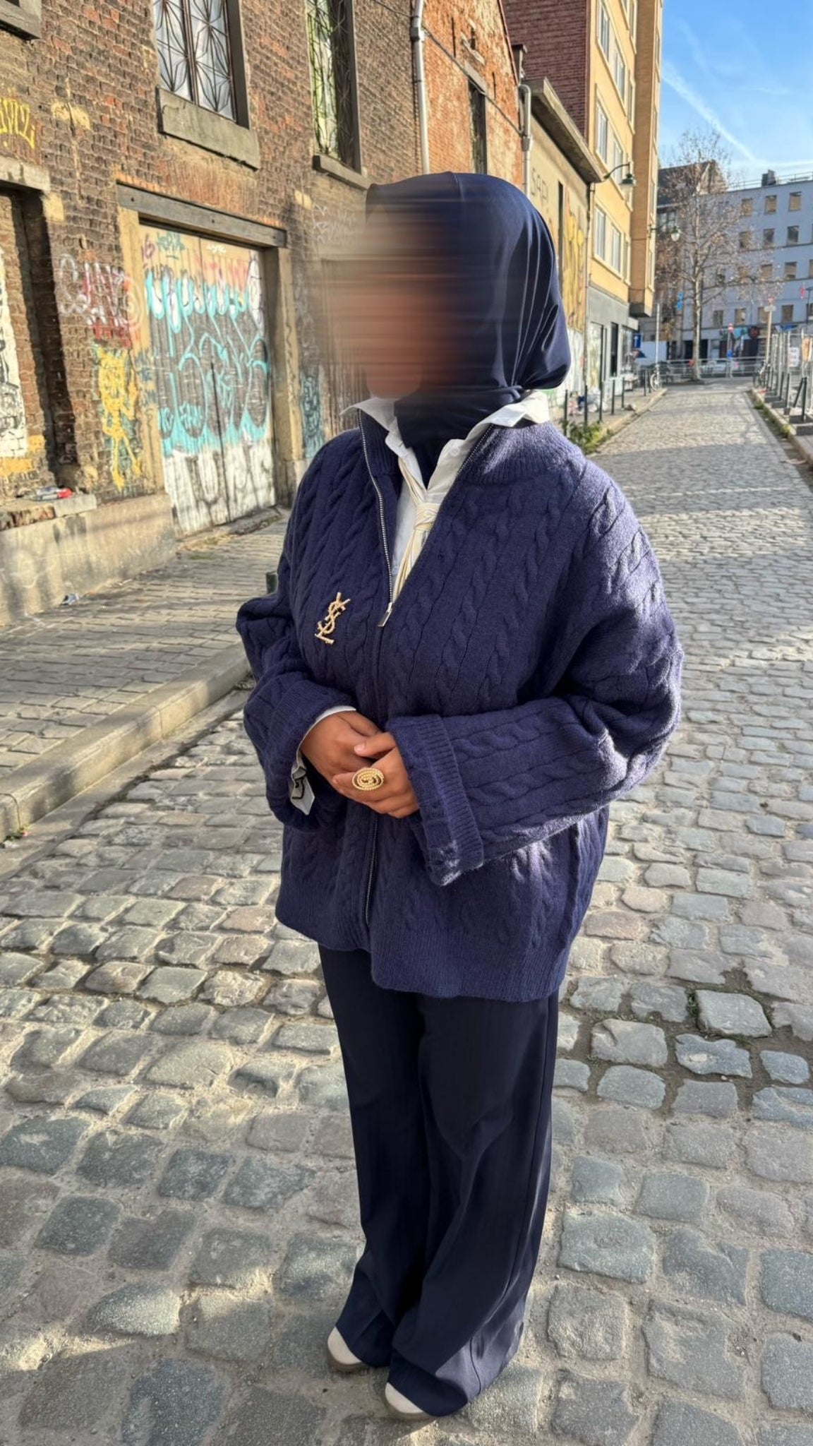 Gilet en Maille Torsadée