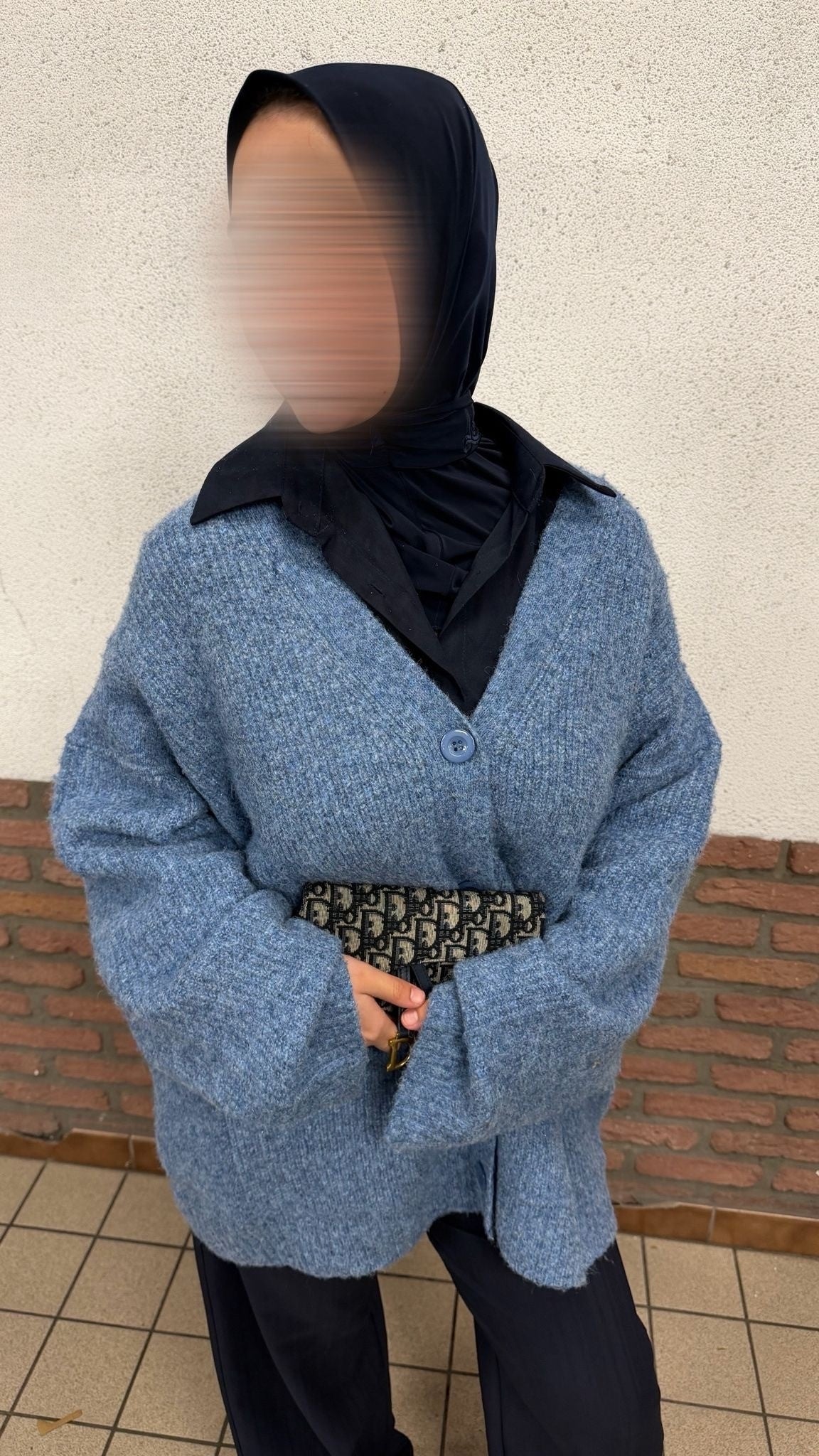 Pull maille boutonné