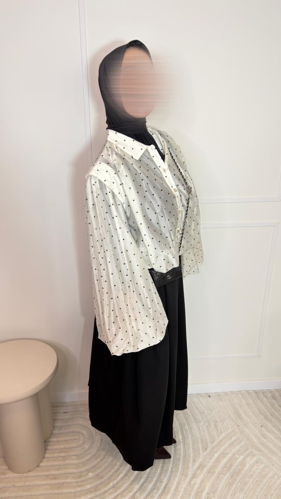 Blouse à pois fluide