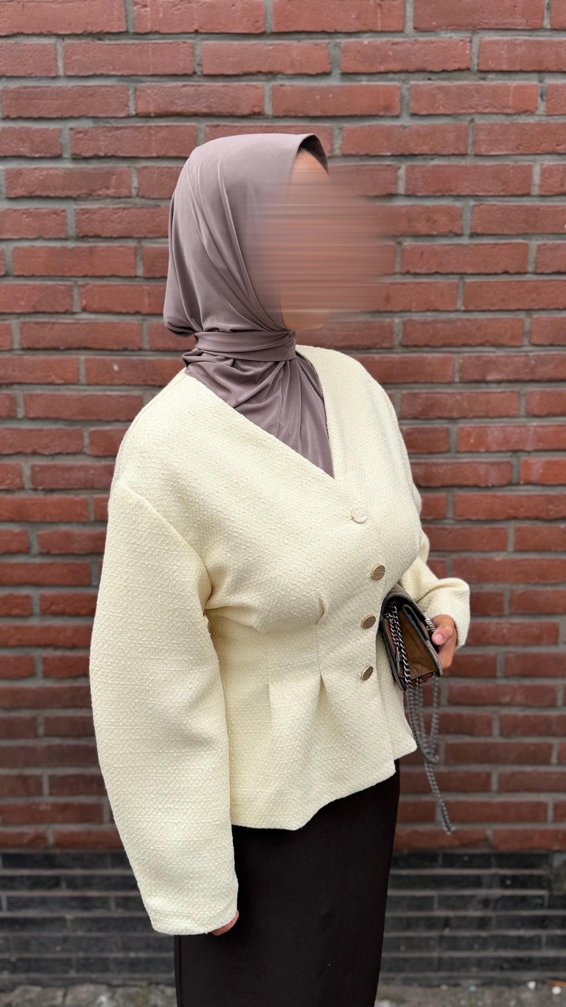 Textured button-down vest