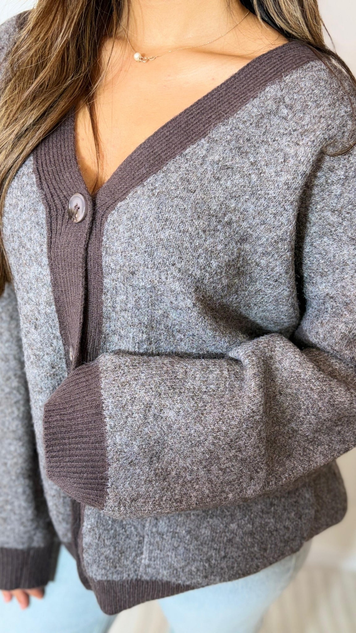 Structured knit cardigan