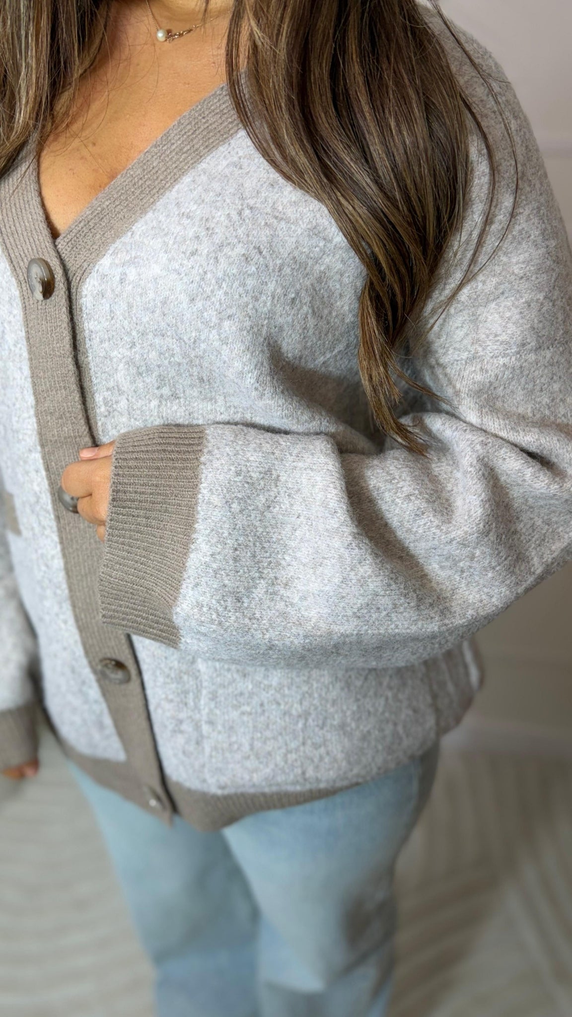 Structured knit cardigan