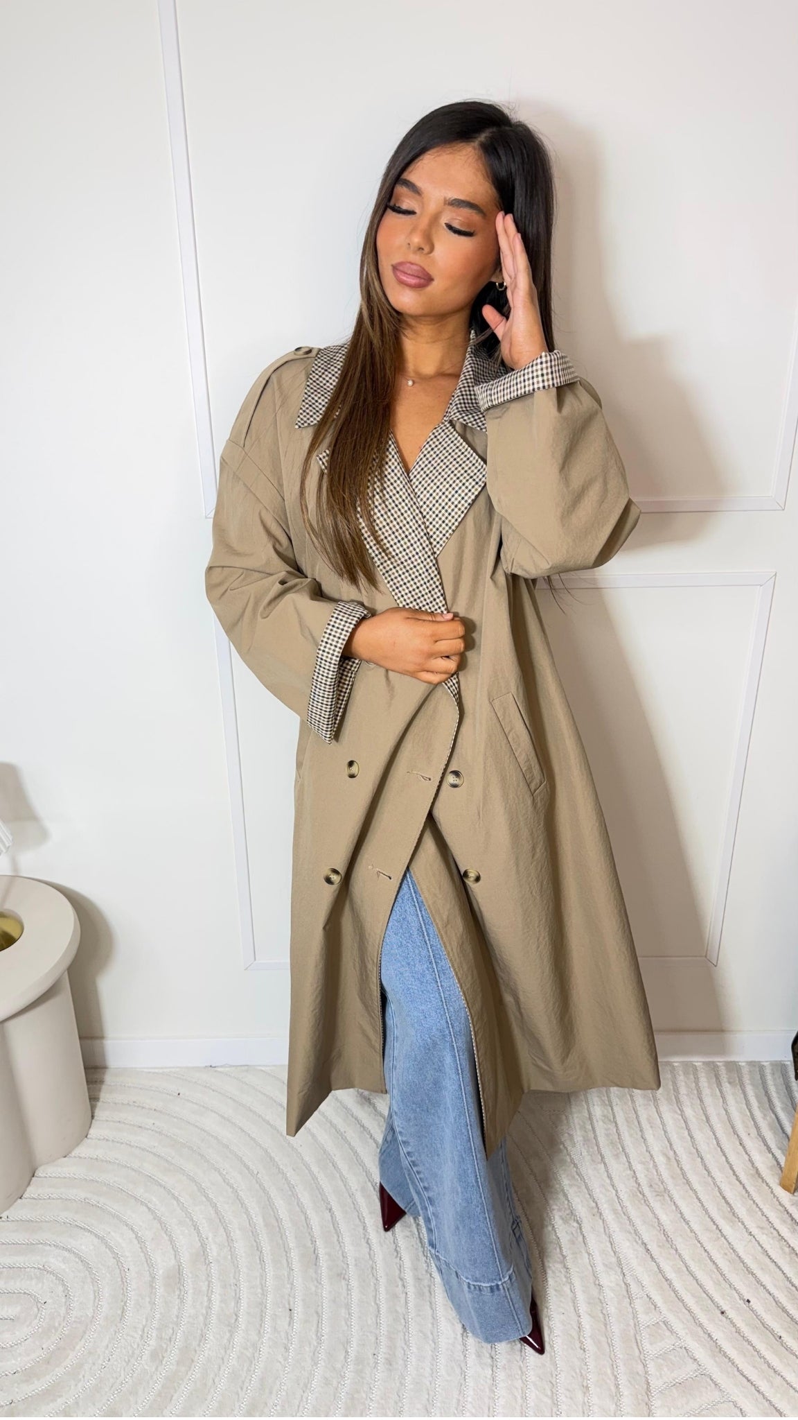 Long Tailoring Trench Coat