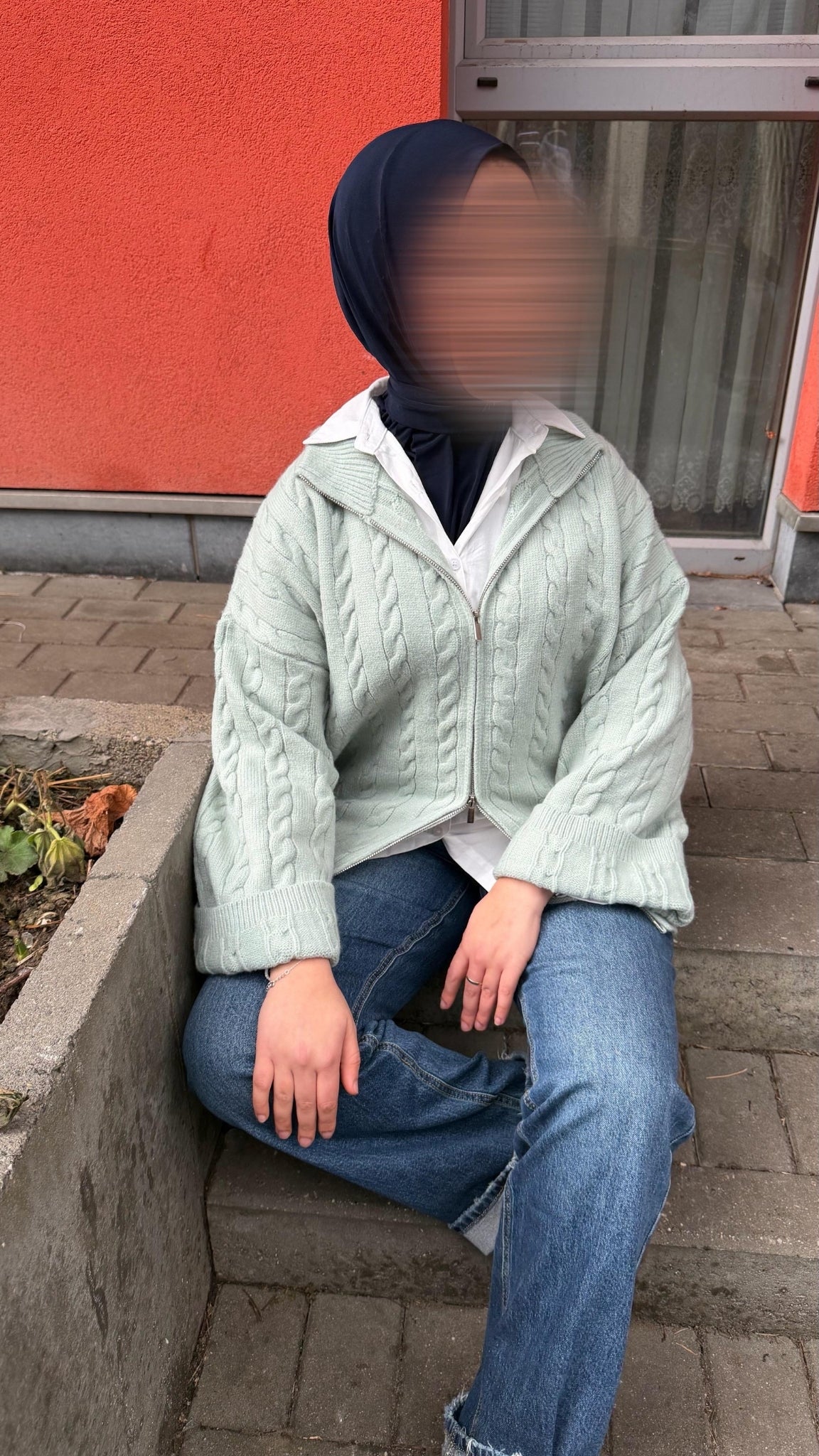 Gilet en Maille Torsadée