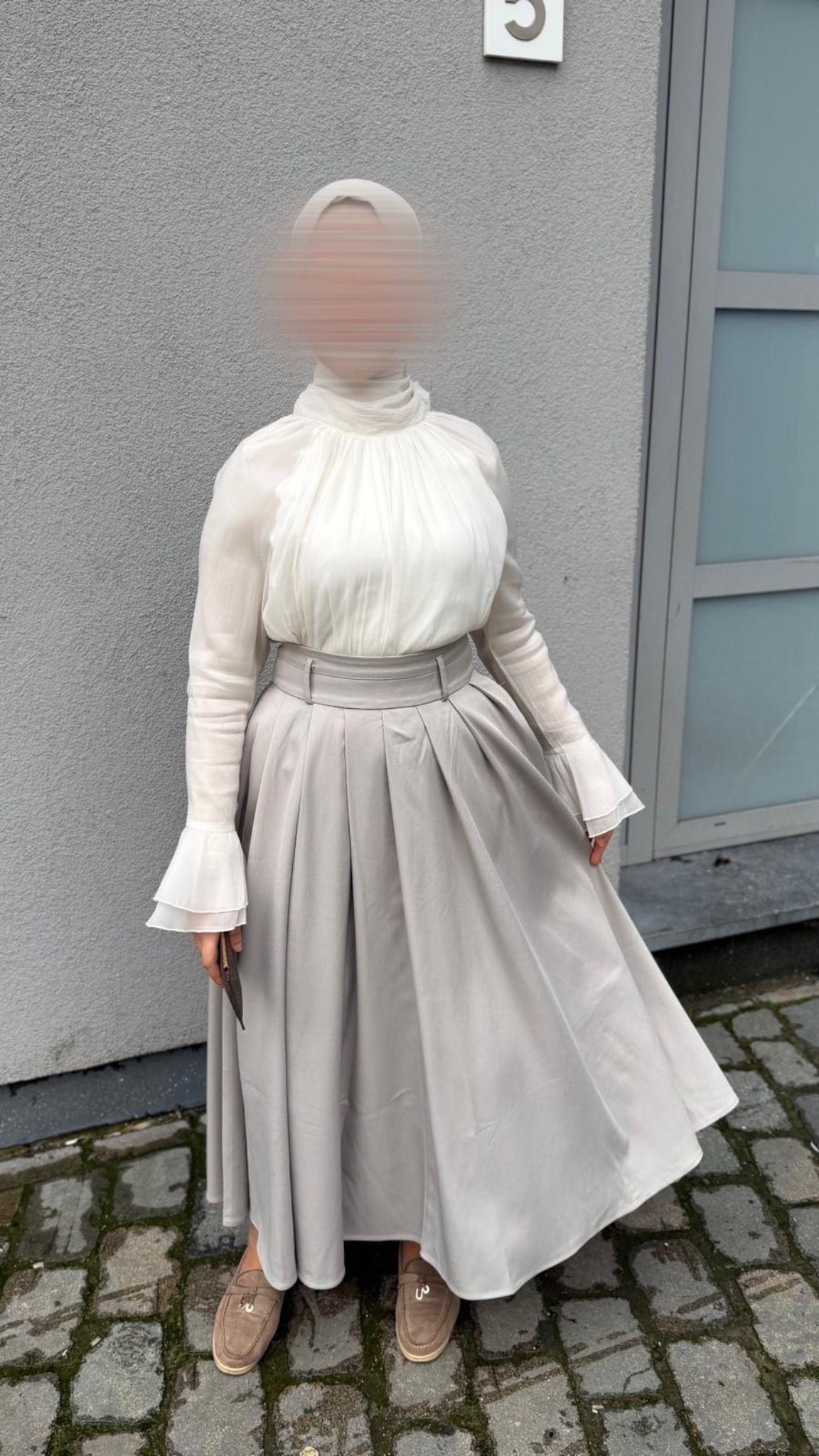 Chemise élégante manches évasées
