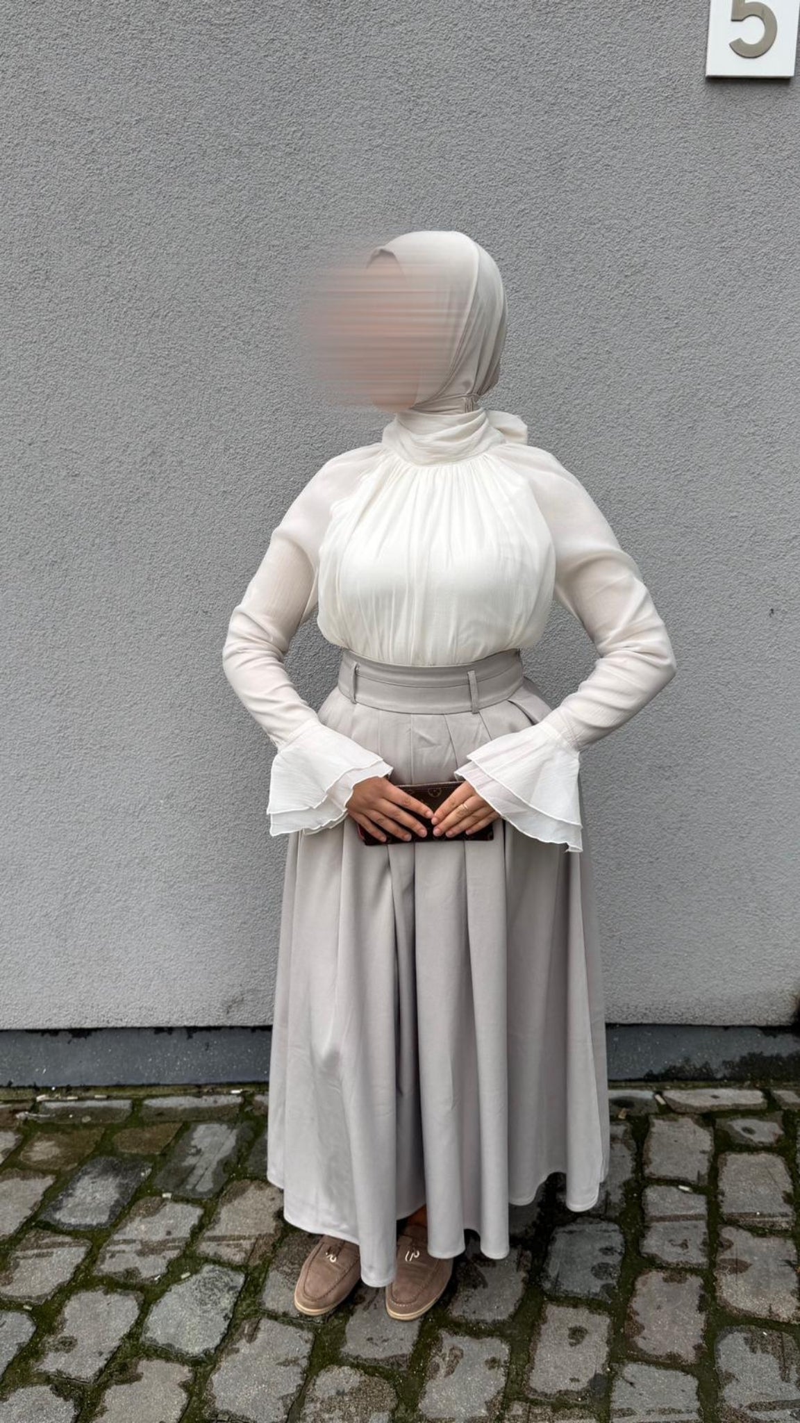 Chemise élégante manches évasées