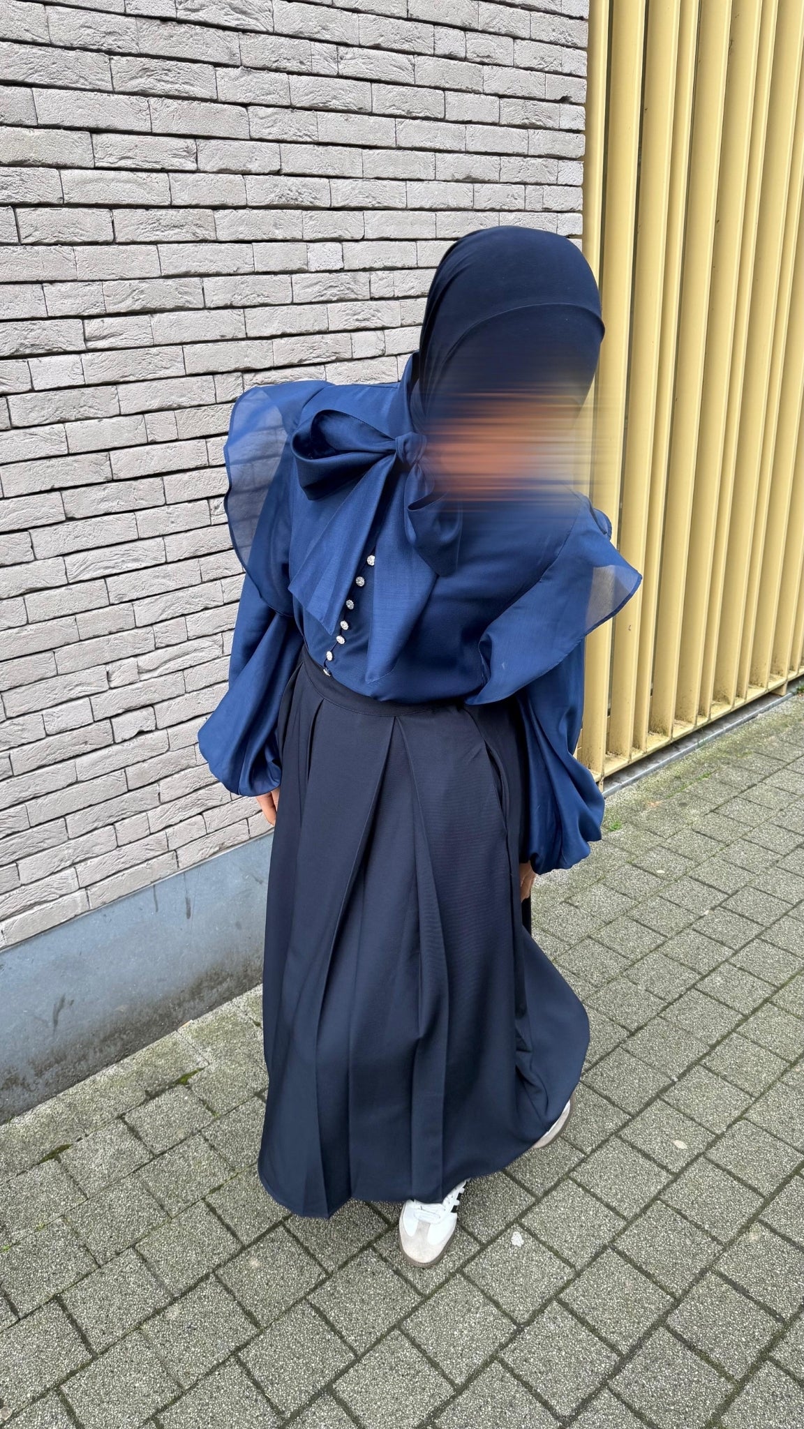 High-Waisted Pleated Skirt