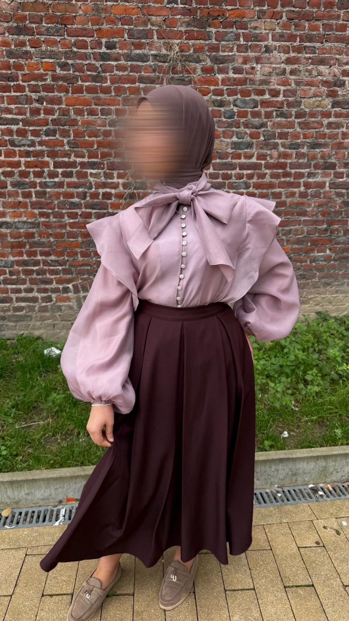 Oversized Knot Blouse