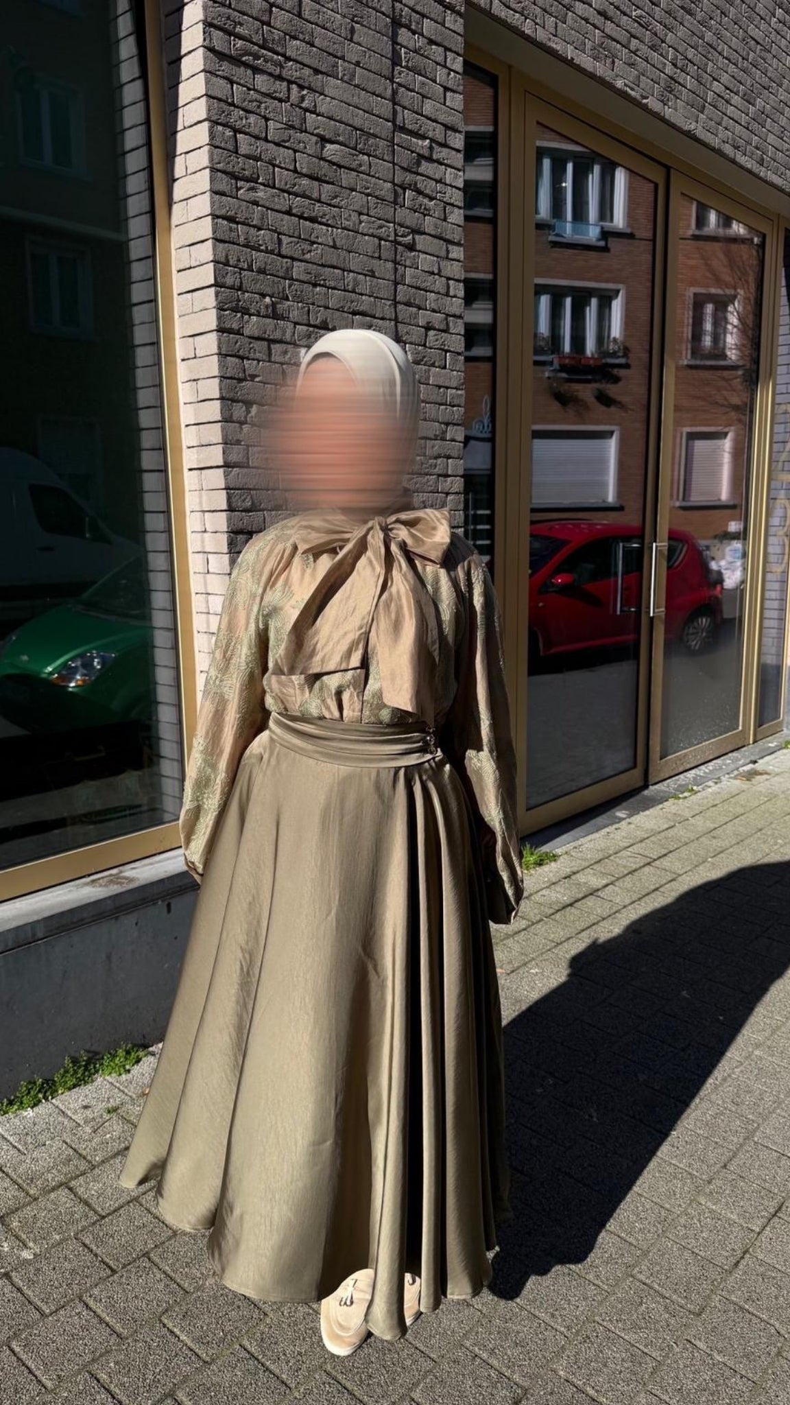 Blouse met strikkraag