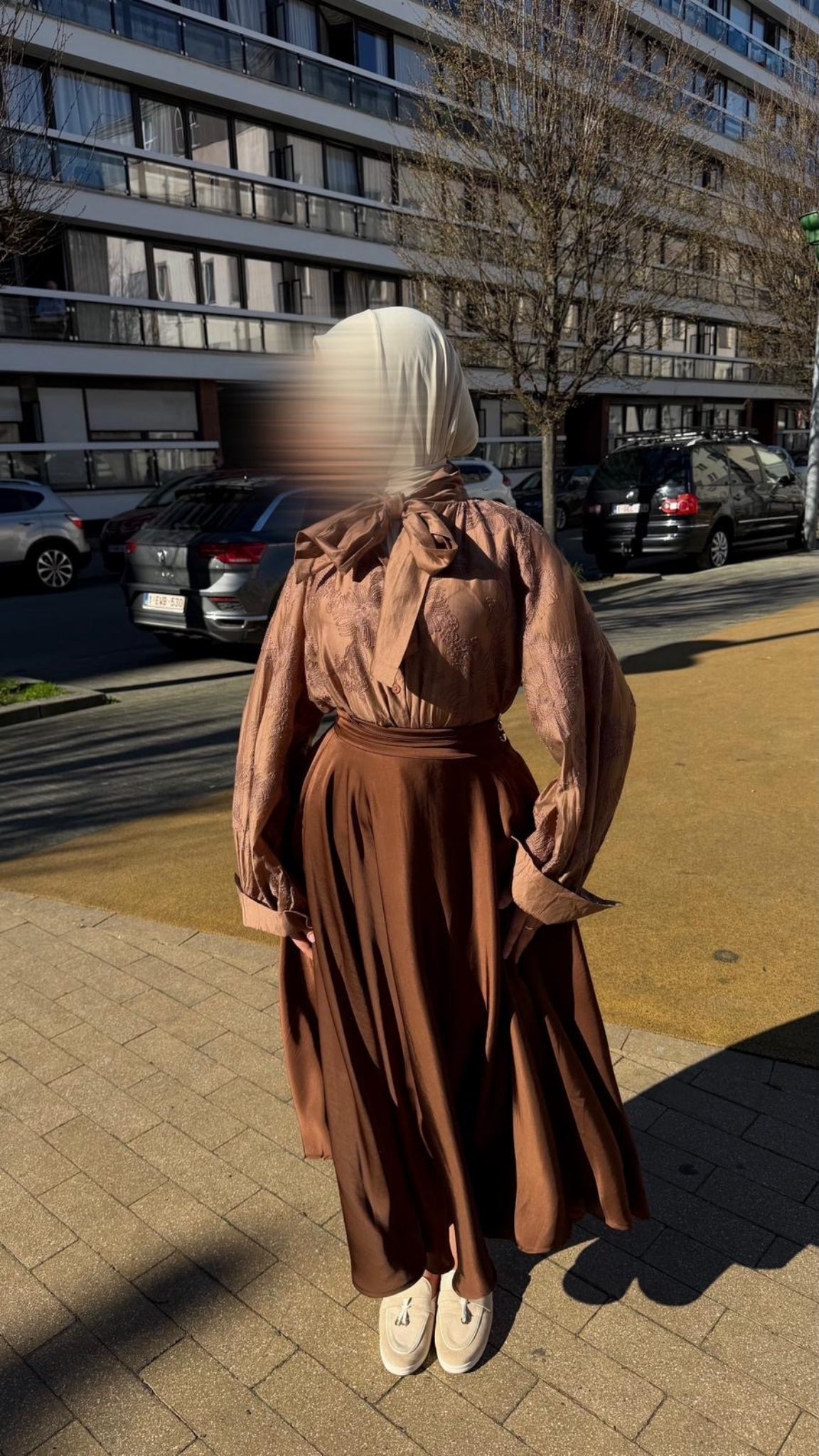 Blouse met strikkraag