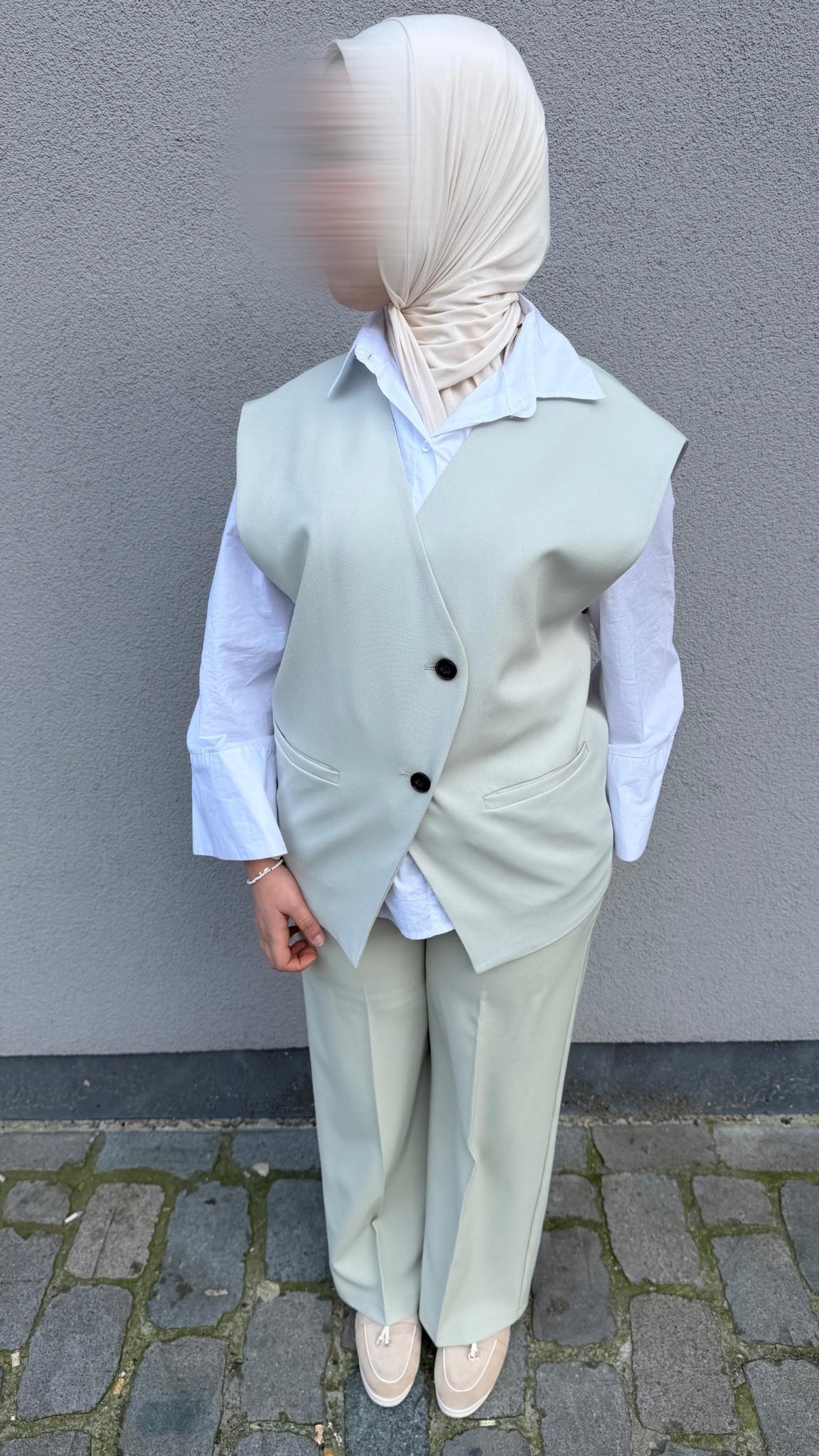 Sleeveless Tailored Blazer