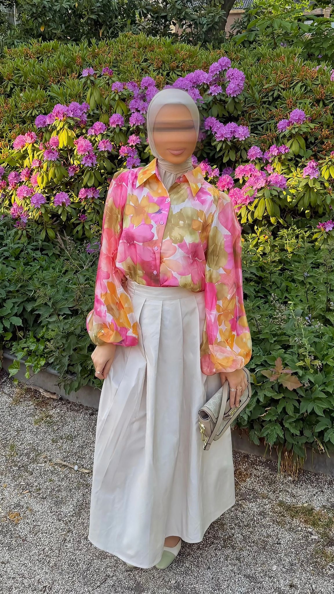 Chemise fluide à imprimé floral