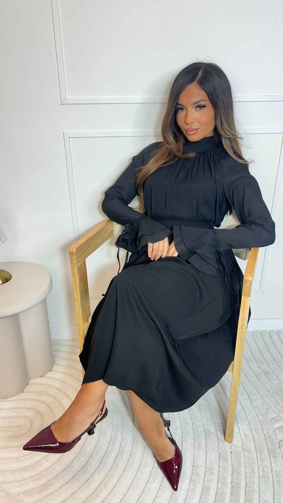 Chemise élégante manches évasées