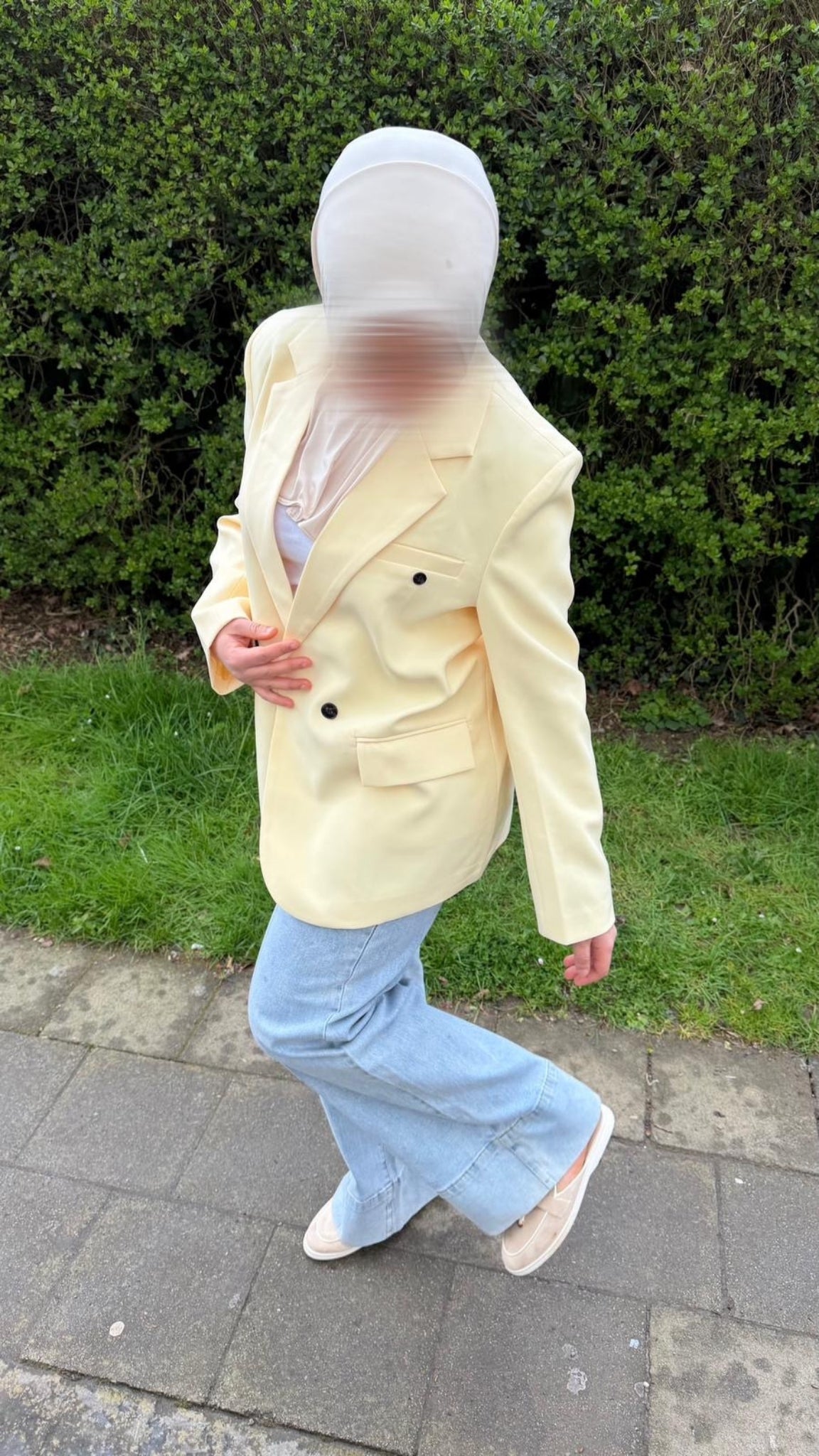 Oversized blazer with wide lapels