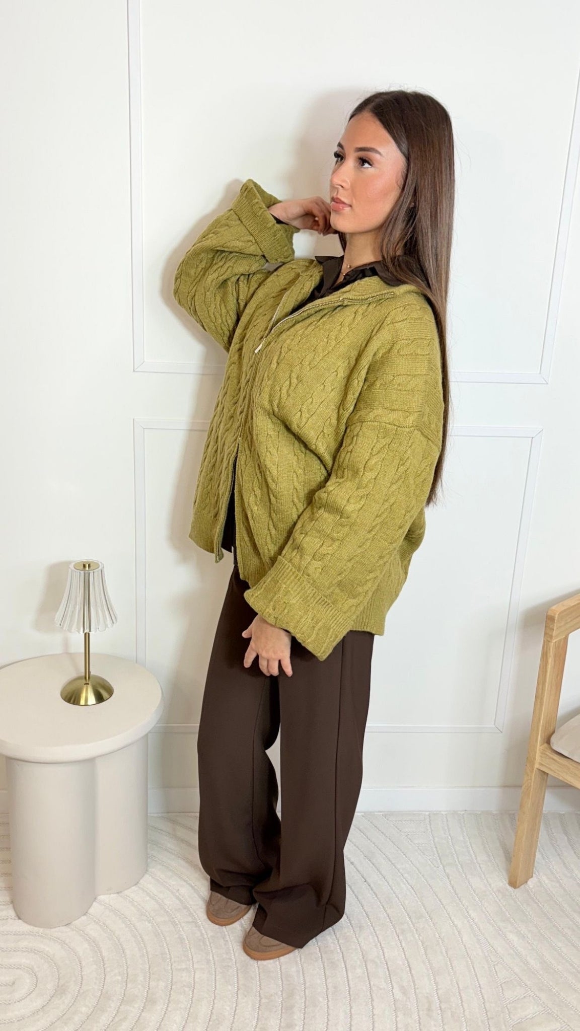 Gilet en Maille Torsadée