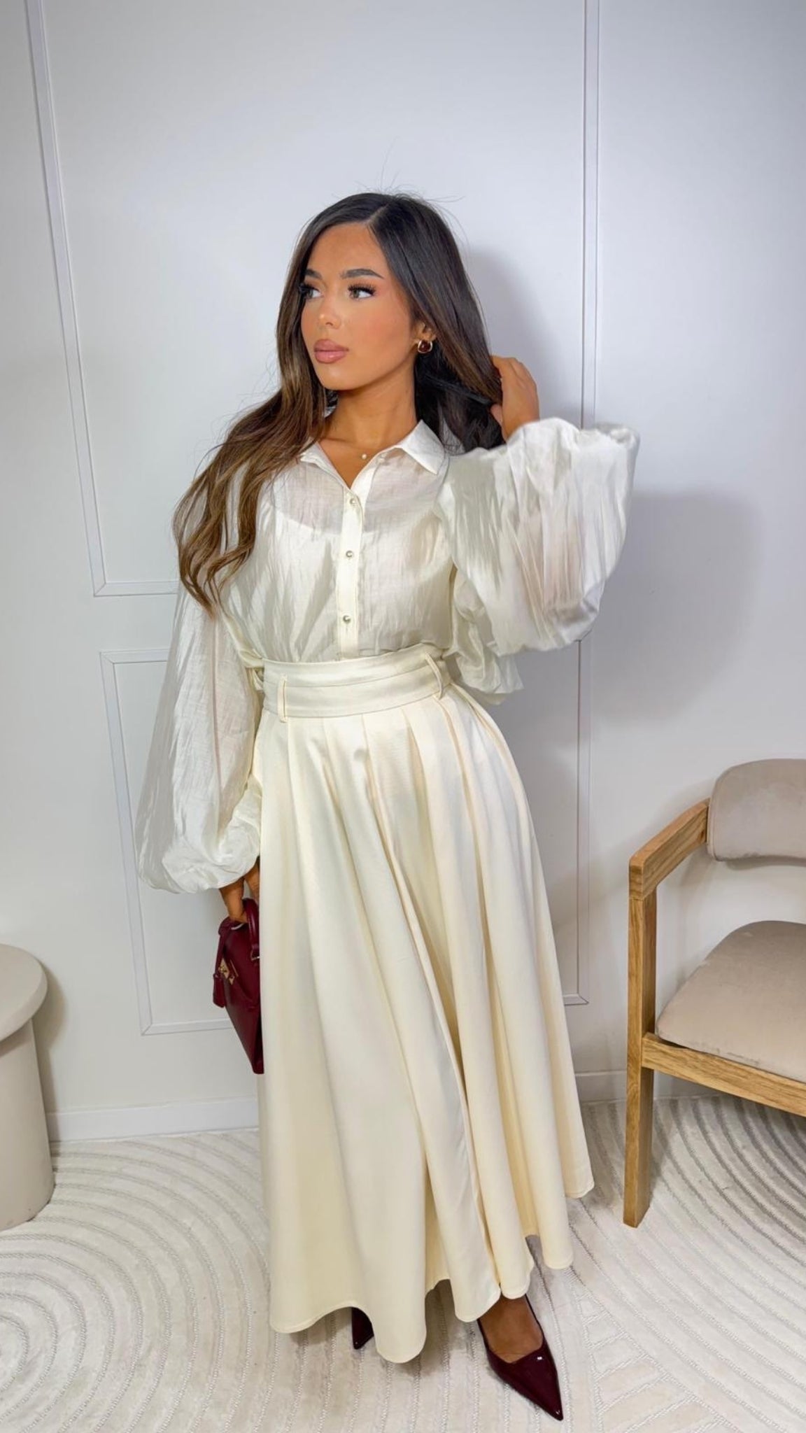 Chemise Manches Bouffantes