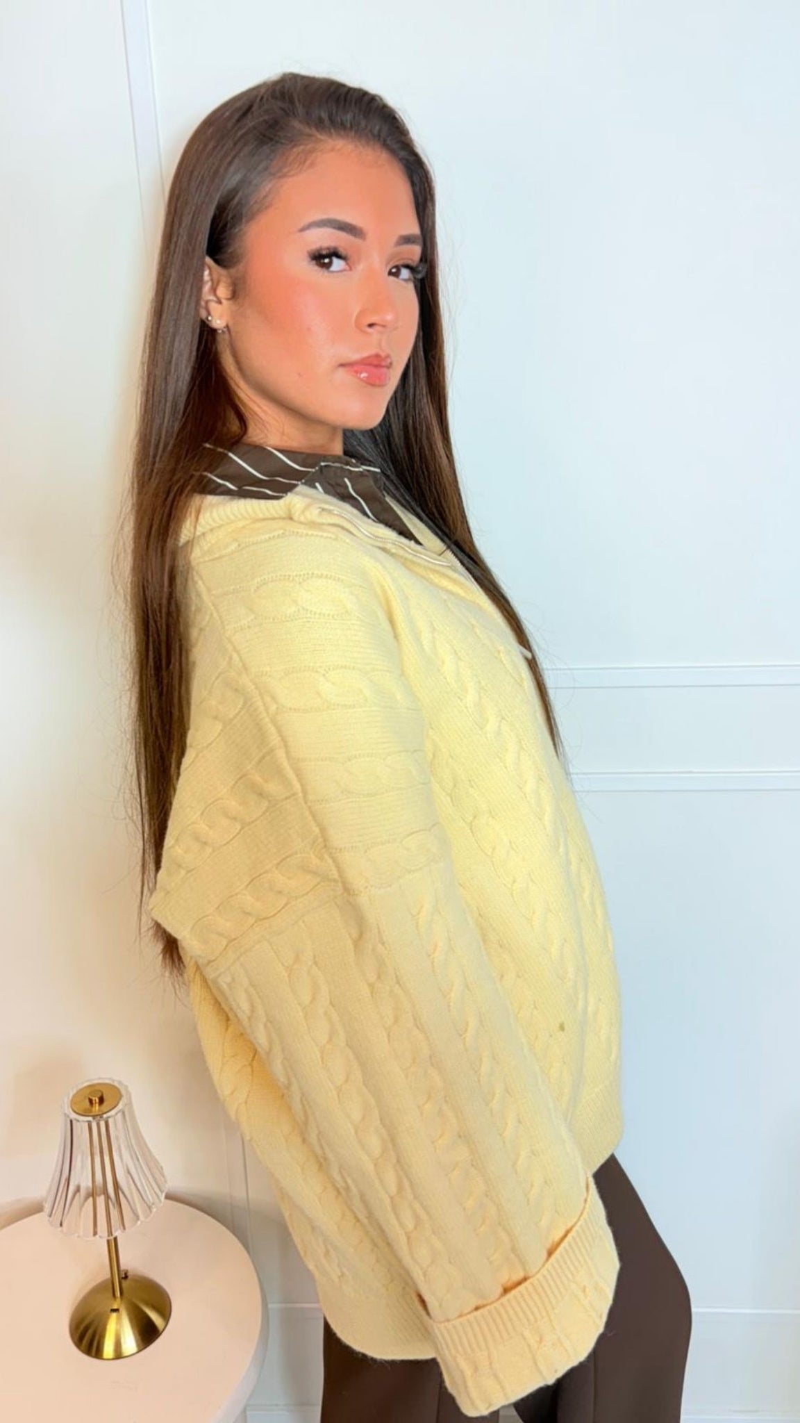 Gilet en Maille Torsadée