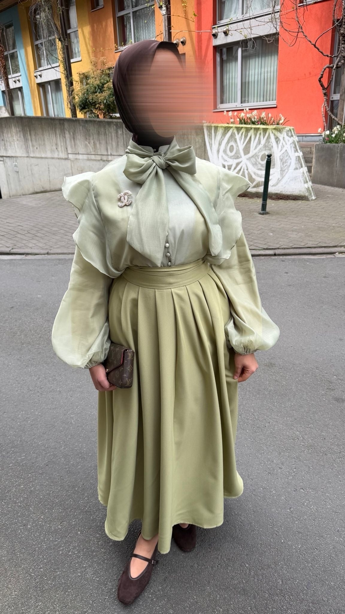 Blouse Coquette Col Noué