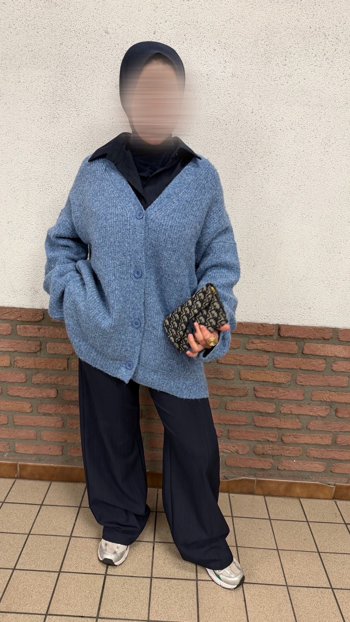 Pull maille boutonné