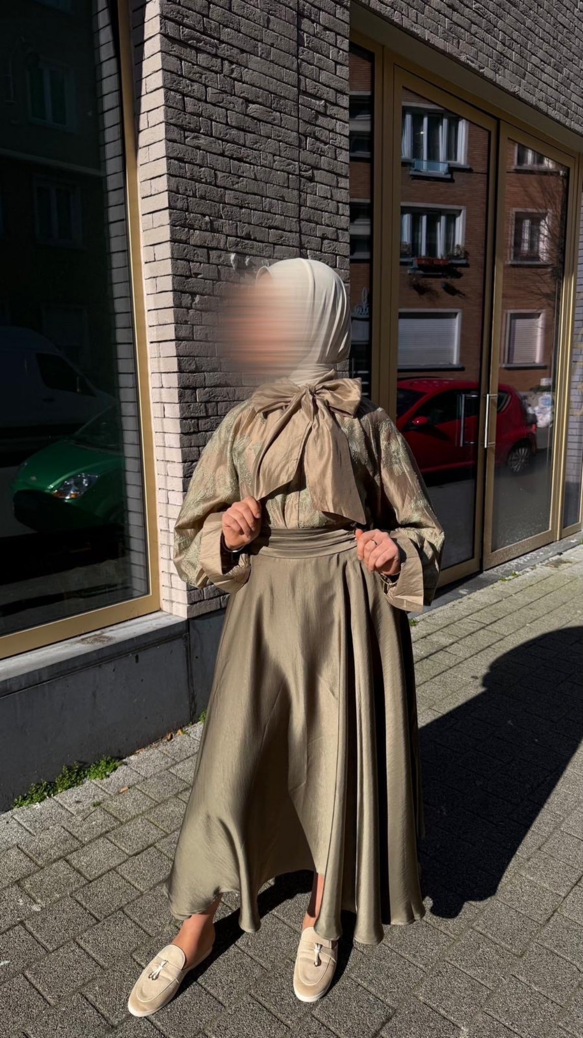 Blouse met strikkraag