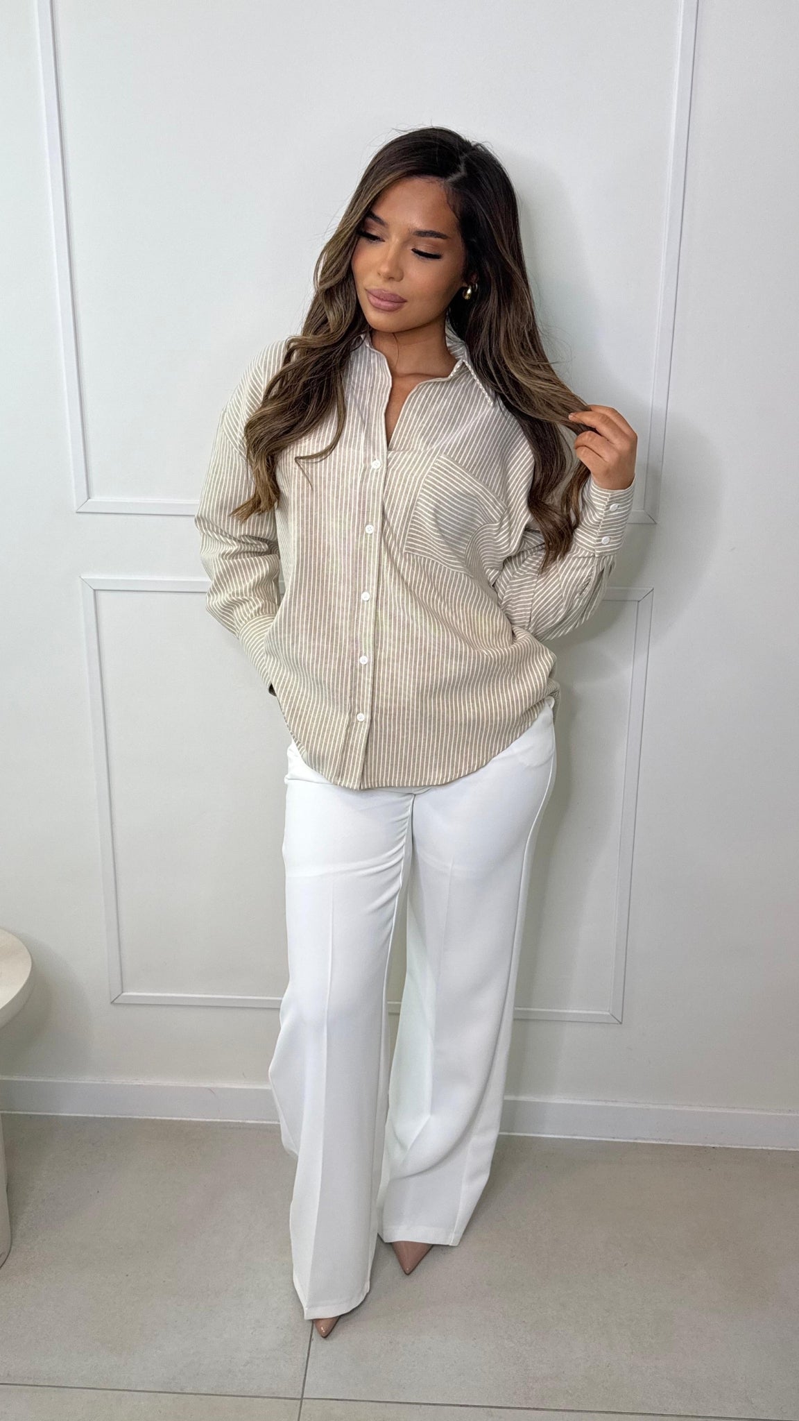 Chemise rayée coupe classique
