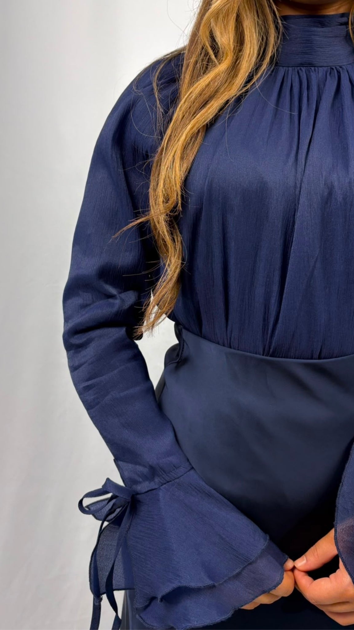 Chemise élégante manches évasées