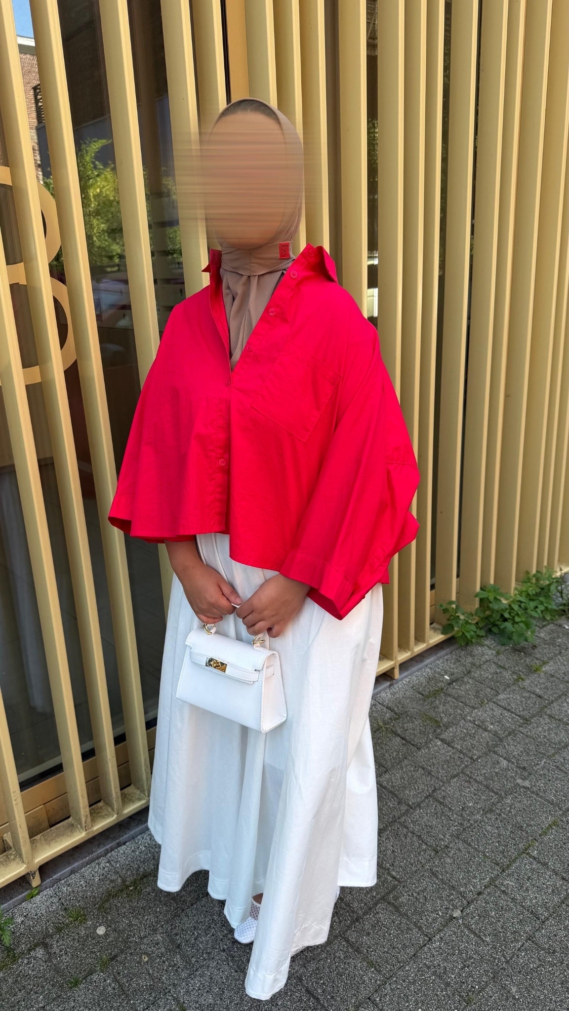 Chemise fluide oversize à col souple