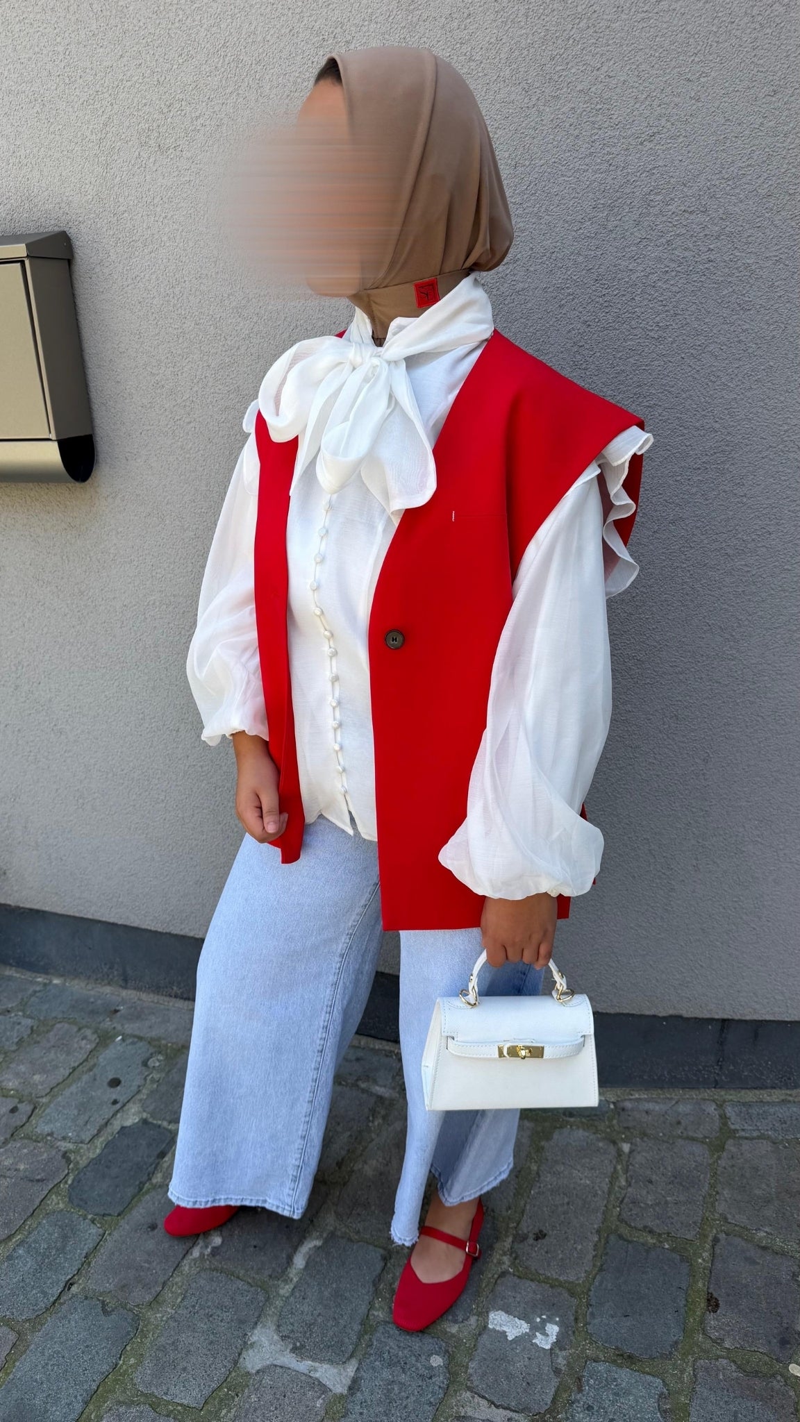 Blazer sans manches coupe droite
