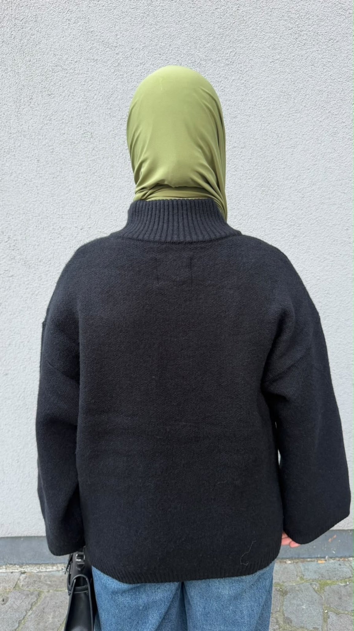 Cardigan zippé oversize