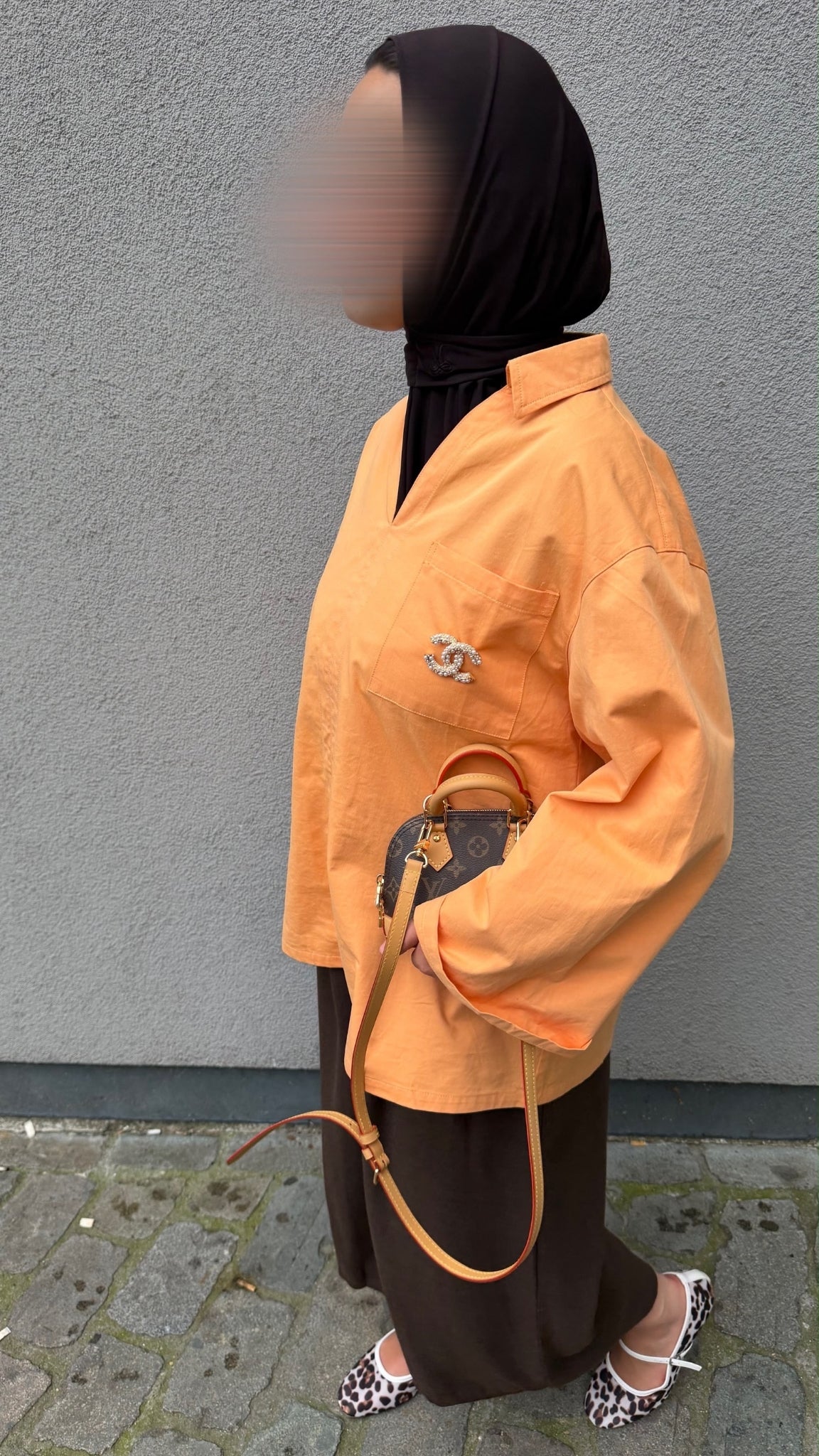 Chemise oversize à poche
