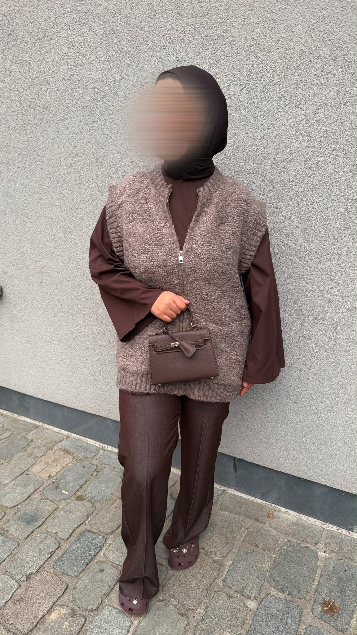 Pull gilet maille douce