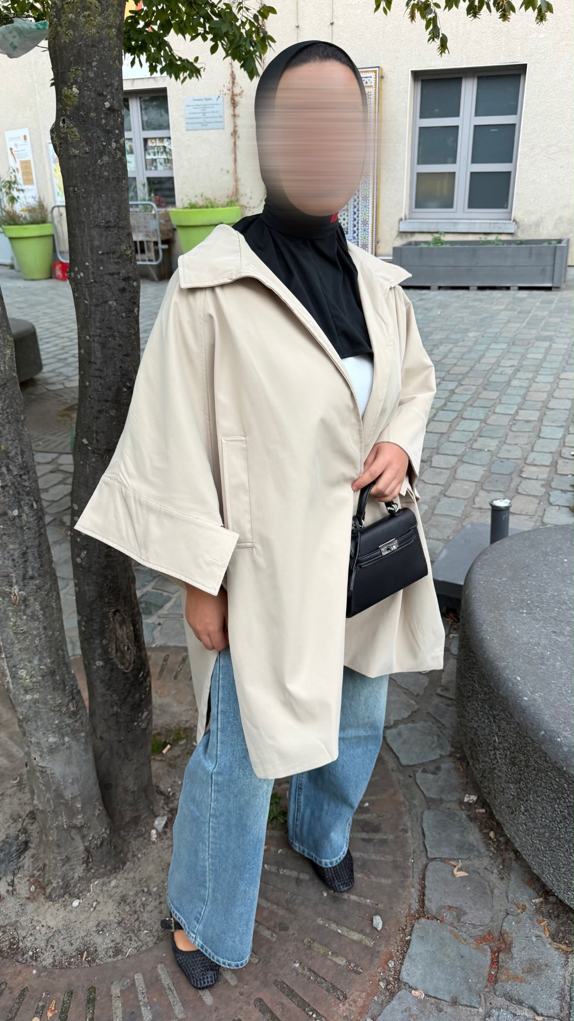 Manteau long fluide
