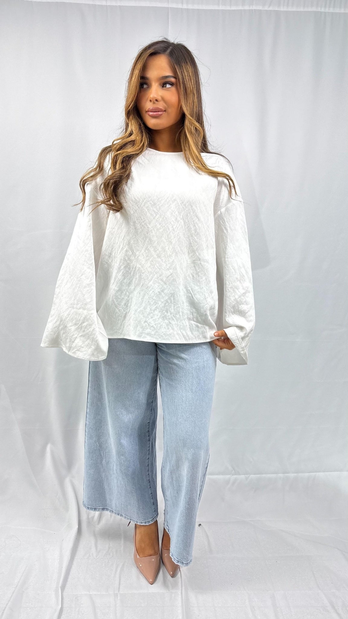 Top broderie anglaise oversize